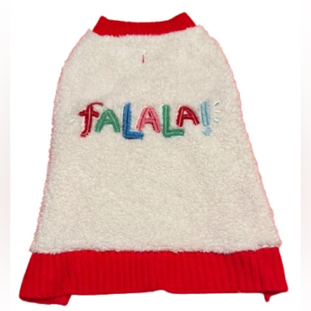 Festive Sherpa Dog Ugly Christmas Sweater